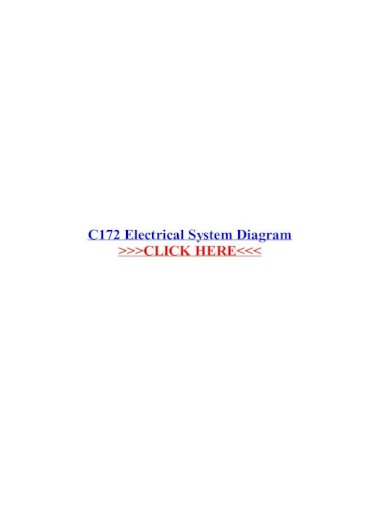 Electrical System Diagram Cessna 172