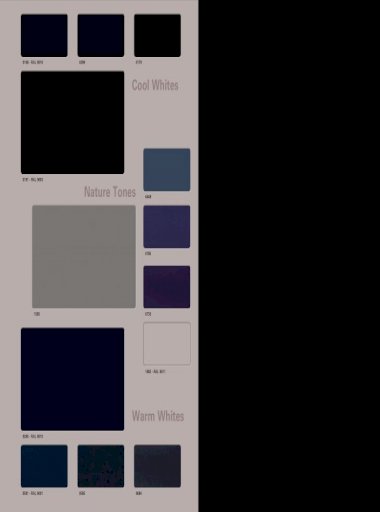 Verzadigen Monet schuif Colours - Hunter Douglas Architectural ColoursInterior. 0181 - RAL 9003  0280 - RAL 9010 0581 - RAL 9001