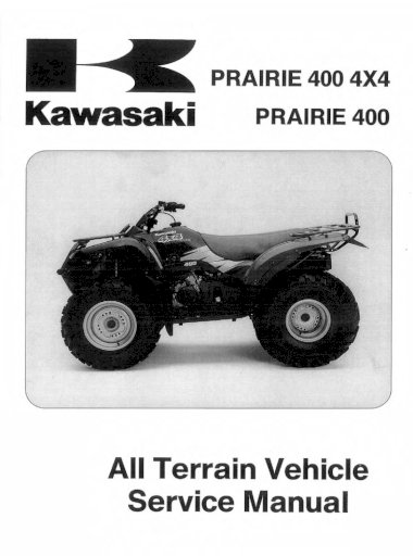 1998 Kawasaki KVF400A2 Prairie Service Repair