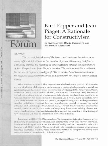 Реферат: Jean Piaget Essay Research Paper During the