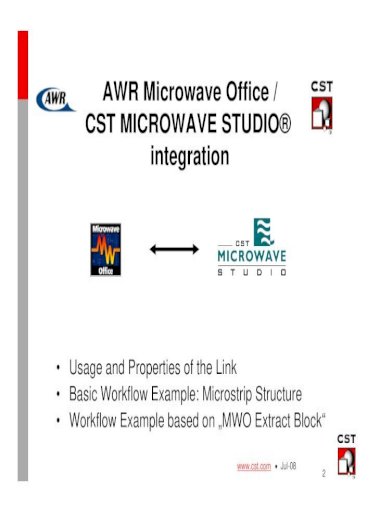 microstrip line cst microwave studio
