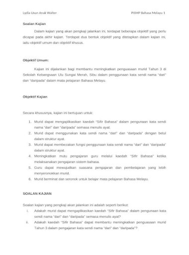 Soalan Objektif Bahasa Melayu Tahun 3  Jiran