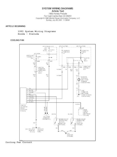 Honda Prelude Iv 92 96 System, Honda Wiring Diagrams