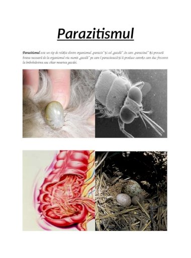 Viermii si parazitii intestinali