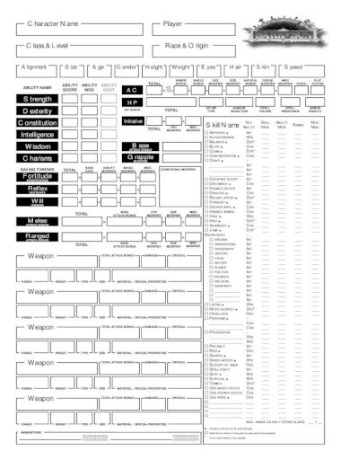 dungeons and dragons 3.5 character sheet pdf