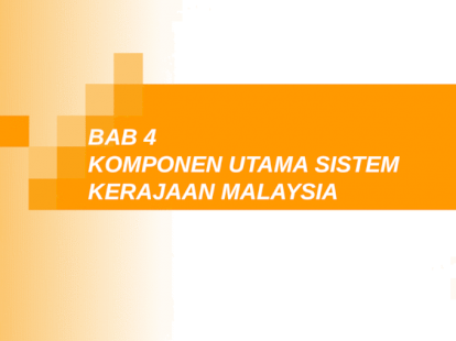 Komponen Utama Bagi Badan Perundangan Di Malaysia