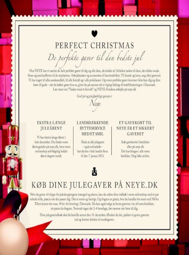 NEYE Julekatalog 2012 Perfect Christmas