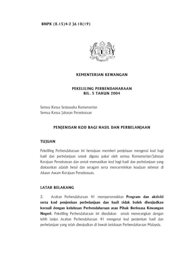 Surat Pekeliling Perbendaharaan Terengganu