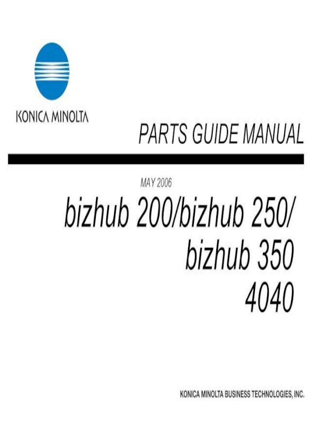 Descargar Bizuh 350 / Konica Minolta Bizhub 350 Driver ...