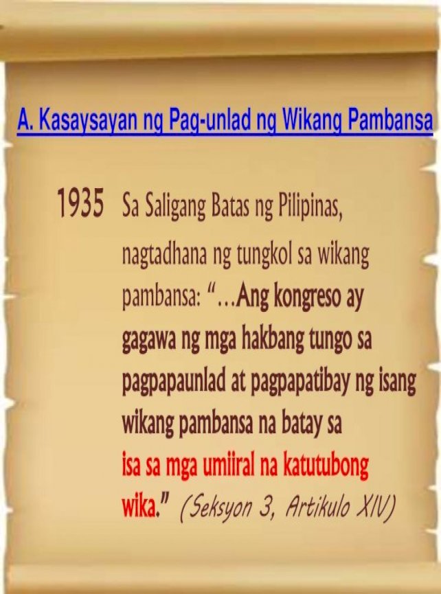 Simula At Pag Unlad Ng Wikang Pambansa | pagsulatizen