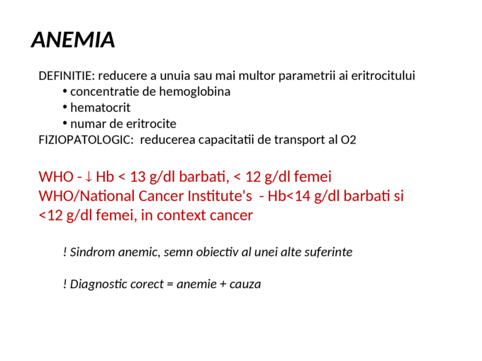 anemie definitie
